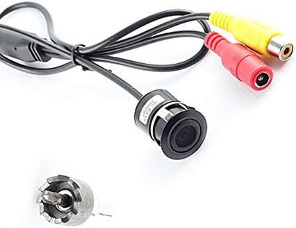 Front View Camera, EKYLIN Car Auto Front View Camera Forward Cam Screw Bumper Mount Universal Fit Non-Mirror Image w/o Parking Assistance Grid Lines