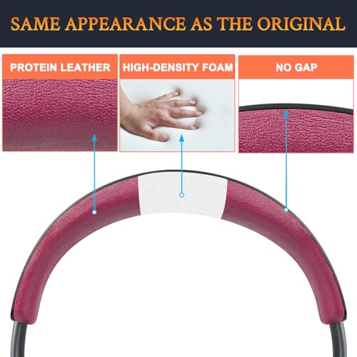 Image of SOULWIT Upgraded Headband Cover for Bose QC Ultra /New QuietComfort Ultra(2nd Gen) Wireless Headphones, Replacement Headstrap Pad Repair Part - Deep Plum