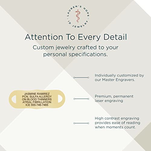 Lauren's Hope Mother of Pearl and Gold Medical ID Bracelet, Saylor, Parent3