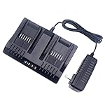 WA3875 20V Li-ion Dual Port 2 Hour Charger Replacement for Worx WA3578 WA3575 PowerShare 20V Lithium Ion Battery WA3520…