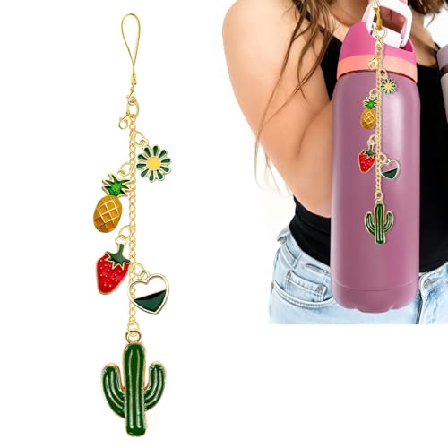 Z-synka Cactus Charm Compatible with Owala Water Bottle and Stanley Cup