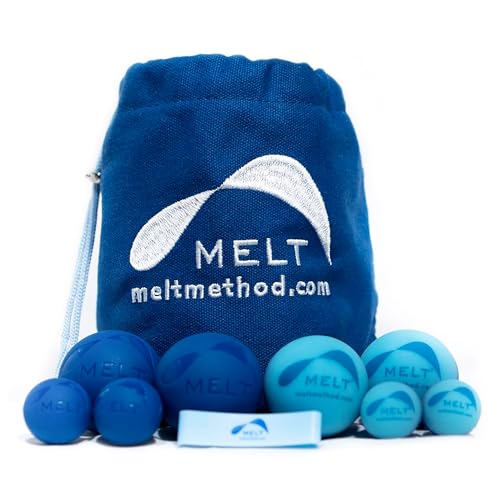 MELT Method Hand & Foot Therapy Ball Kit w/ Sensory FasciaPoint - Therapy Massage Ball Set and Massage Roller for Plantar Fasciitis Trigger Point & Myofascial Release - Hand & Foot Roller Massager