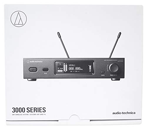Audio-Technica 3000 Series ATW-3211DE2 Fourth Generation Wireless System, Includes ATW-R3210 Receiver and ATW-T3201 Transmitter, Frequency Band DE2: 470.125 to 529.975MHz