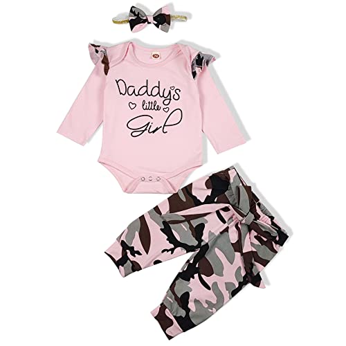 Image of Shenatta Infant Baby Girl Clothes Newborn Girl Outfits Romper Pants Clothes For Baby Girl