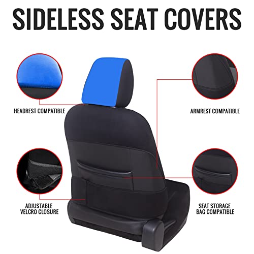 Autoyouth Car Seat Covers Full Set Blue, Front Bucket Seat Covers With Split Bench Car Seat Cover Set For Women Full Set Seat Protectors - 9Pcs #TOP3