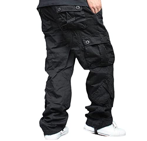 Men Plus Size Cargo Pants Overalls Hip Hop Cotton Trousers Baggy Casual Bottoms Camouflage Pants #TOP18