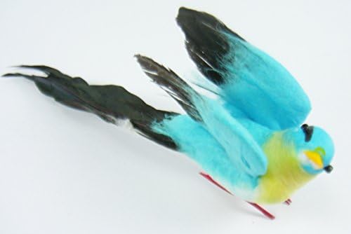 Fake Bird Artificial Decoration Blue-yellow-black