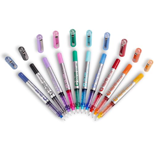 EYEYE Stylos à bille à pointe extra fine 0,5 mm avec aiguille, 10 couleurs – vue 5