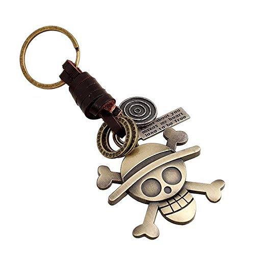 Preisvergleich Produktbild BULINGBL Schlüsselbund Metall Retro Anhänger Leder Geflecht Schlüsselbund Tasche Mobile Autoschlüssel Zubehör Schlüsselring