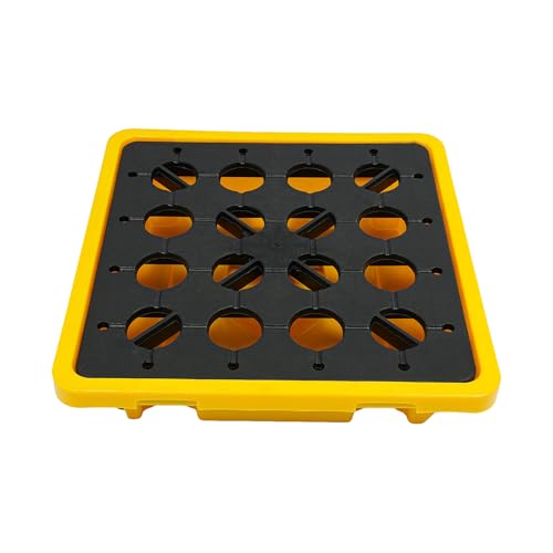 1 Drum Modular Platform, 26 x 26 x 5.9 inches Drum Spill Containment Pallet, 2,000 lbs. Load Capacity Containment Tray Spill Containment Platform