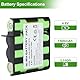 Xpopox Akku für Compex Muskelstimulator Geräte - Ersatzakku (NiMH, 1500mAh, 4.8V) - Kompatibel mit Compex 4H-AA1500, 4H-AA2000, 941210, 941213
