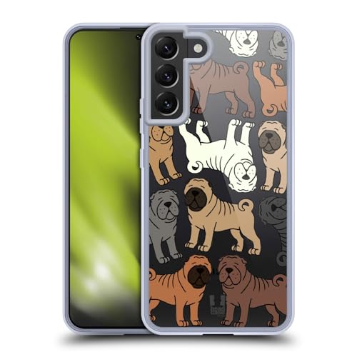 Head Case Designs Chinese Shar Pei Dog Breed Patterns 4 Gel Case [Military Grade Protection] Compatible with Samsung Galaxy S22+ 5G and Compatible with MagSafe
