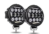 Nebbia 7 pollici 150W Round Spot Pods Barra luminosa Fascio alto/basso DRL Lampada da lavoro a LED per camion Per SUV UTV ATV