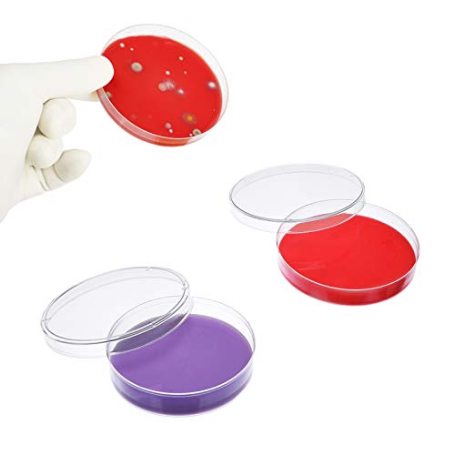 30 Pack Plastic Petri Dishes with Lids,90 x 15mm Clear Plastic Petri Dish Set for School Experiment Project,Lab,Storing,Seeding,Science Themed Party