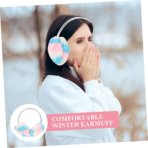 BESPORTBLE Color Earmuffs Protector Cute Fluffy Winter Soft Warmth Fleece Covers Warming Warmer Furry Ear Muff Cold3