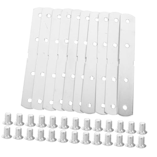 FUNOMOCYA Corner Brackets for Lightboxes 10pcs Metal Brace Flat Plate Corner Connector Heavy Duty Metal Plates