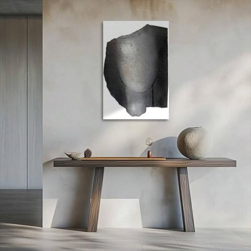 Affiche sur toile noir et blanc grand format 30x45 cm pour salon