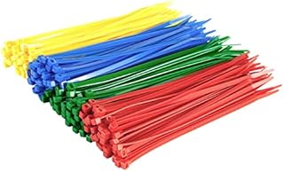 200 Multi Pack of Coloured Cable Ties - 200mm x 4.8mm Premium Tie Wraps - Strong Nylon Zip Ties by Gocableties (200mm x 4.8mm)