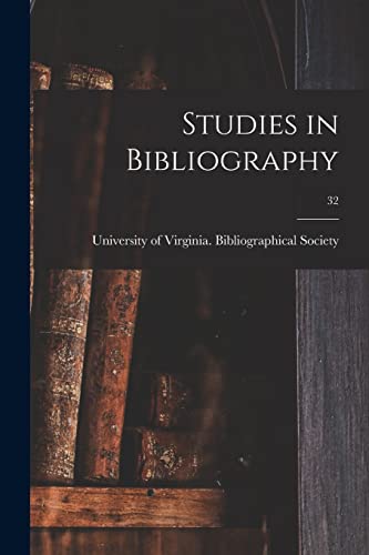 Studies in Bibliography; 32