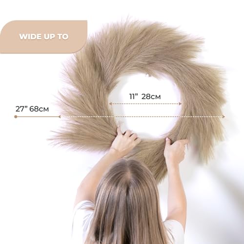 Lozidecor Faux Pampas Grass Wreath thumb #4