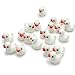 Produktbild Armena Mini Tierfiguren 20 Enten Garten Ornamente 1.2x1.75cm, Weiß