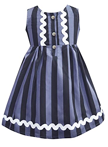 Image of A.T.U.N. (ALL THINGS UBER NICE) Girls Printed Cotton Skater Knee Length Casual Dress for Daily Occasions
