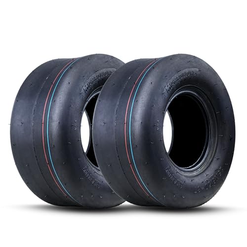 MAXROLLORS (2 Pack) 13x6.50-6 Lawn Mower Tires Tubeless Replacement 13x6.5-6 Zero Turn Tires Garden Riding Tractor Lawnmower Tires Smooth 4 Ply 480 lbs Capacity
