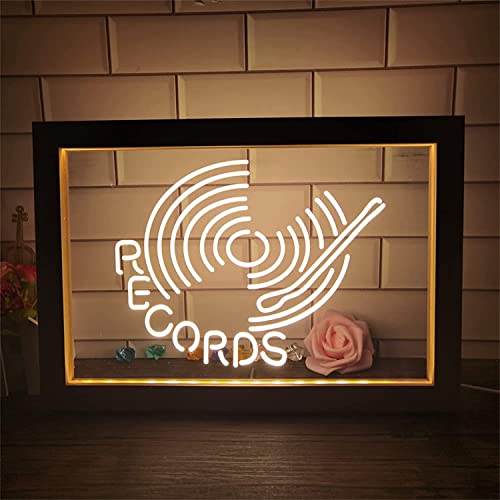 Letrero de neón LED para tocadiscos, el regalo original para melómanos y amantes del vinilo 2