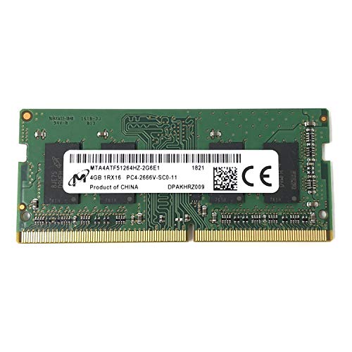 Micron MTA4ATF51264HZ-2G6E1 Non ECC PC4-2666V 4GB DDR4 at 2666MHz 260pin SDRAM SODIMM Single Kit Laptop Memory - OEM