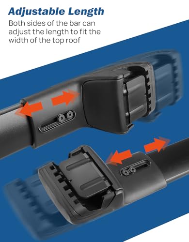Image of JOYTUTUS Lockable Roof Rack Cross Bars Compatible with Jeep Renegade 2015-2024, Aluminum Anti-Theft Crossbars for Rooftop Cargo Carrier Bag Basket Luggage Bike Kayak Canoe Snowboard Skiboard