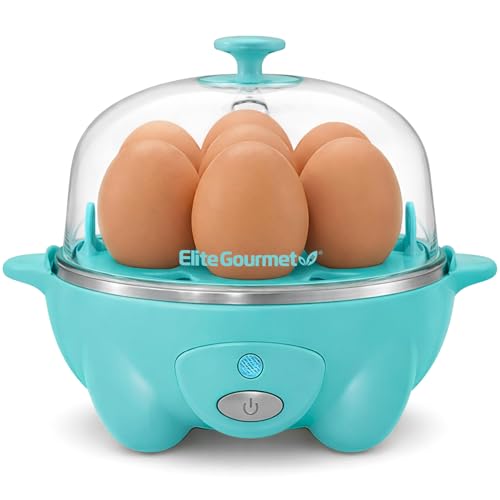 Image of Elite Gourmet 7-Egg Rapid Egg Cooker, Poacher /Omelet Maker, Auto Shut-Off