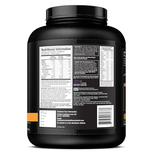 Image of MuscleTech Nitro-Tech Whey Gold Protein Powder | 24 g Protein & 5.4 g BCAAs Per Serving | Supports Lean Muscle & Faster Recovery | Double Rich Chocolate| 1.72 kg