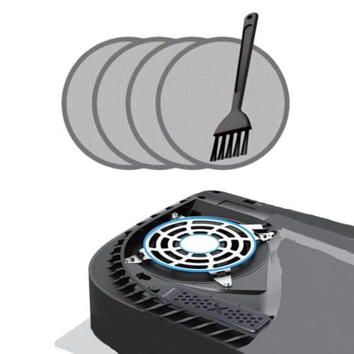 ACIDALIE PS5 Ventilator-Staubfilter mit 4 Staubschutzhüllen, für PS5 Pro, PS5 Slim, PS5 Legacy-Modelle