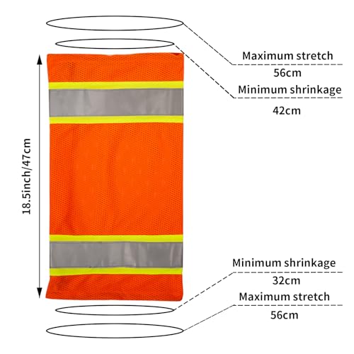 High Visibility Reflective Unisex-adult Work Leg Gaiter,Hi Vis Reflective Classic Two-tone Mesh Leg Gaiters2