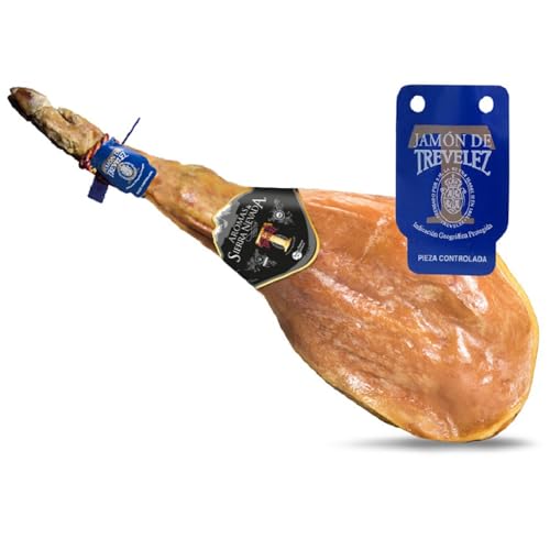 Lalolagourmet I Jamón Serrano Trevélez I.G.P 7.5 8 Kg. - Etiqueta Azul, Con Más De 17 Meses De Curación 100 Natural, Sin Gluten, Sin Aditivos Lalolagourmet I Jamón Serrano Trevélez I.G.P 7.5 8 Kg. - Etiqueta Azul, Con Más De 17 Meses De Curación 100 Natural, Sin Gluten, Sin Aditivos