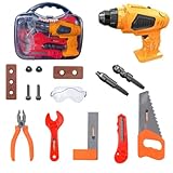  N Naturly Caja Herramientas Juguetes para Niños Maletín Educativo para Aprender un Trabajo Incluye Todas Las Piezas y Accesorios Completos para Jugar a Ser Mayor Set de Albañil