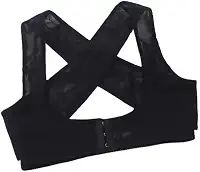 Sutiã Levanta Seios Corretor Postural Sutian Suporte (BR, Alfa, XG, Regular, Preto)