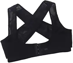 Sutiã Levanta Seios Corretor Postural Sutian Suporte (BR, Alfa, XG, Regular, Preto)