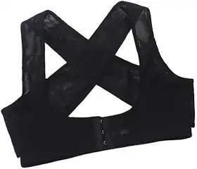 Sutiã Levanta Seios Corretor Postural Sutian Suporte (BR, Alfa, XG, Regular, Preto)