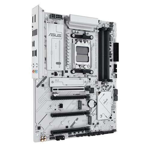 ASUS B650E MAX Gaming WiFi W – AMD B650 AM5 ATX Motherboard, White PCB, DDR5, PCIe 5.0, 3X M.2, Wi-Fi 6E, 2.5Gb LAN, USB 10Gbps Type-C, DisplayPort, HDMI™, BIOS Flashback™, Aura Sync, Advanced AI PC by Asus - Image 4