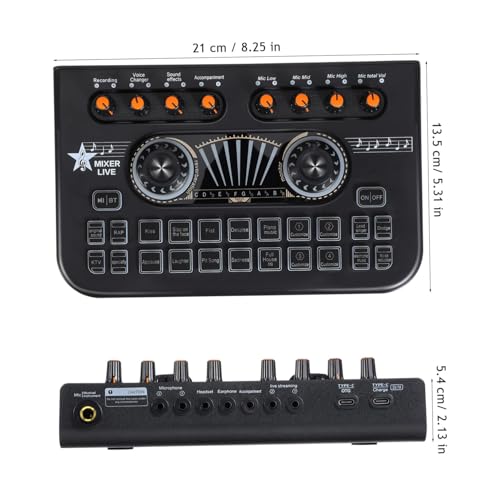 Microfono y placa mezcladora de sonido pack x3 para evitar retraso 2