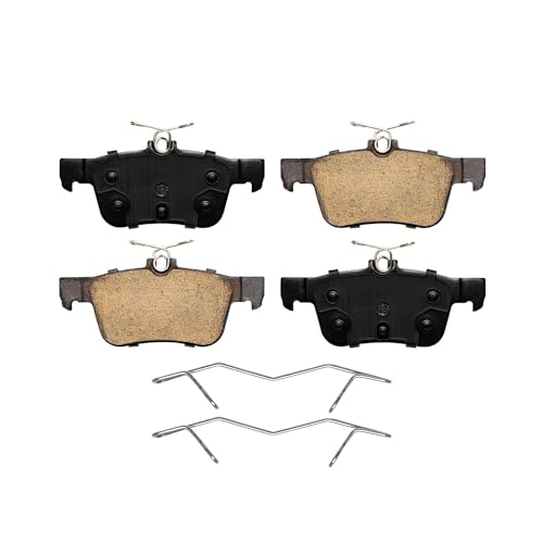 Image of Detroit Axle - Brake Pads for 2013-2016 Ford Fusion 2013-2020 Lincoln MKZ Ceramic Brake Pads w /Hardware 2014 2015 2016 2017 2018 2019 Replacement Front & Rear