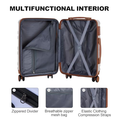 luggage sets 3 piece,carry-on luggage with wheels,check in luggage,28/24/20 inch luggage,tsa approved lock,hardshell suitcase,Blue Purple4