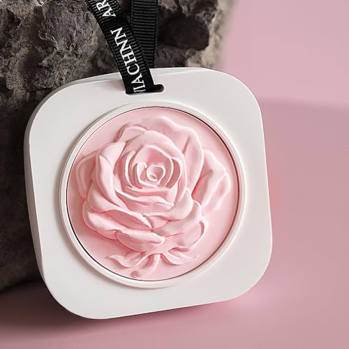 Ambientador para auto en forma de flor aroma rosa miniatura 5