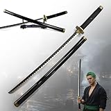 One Piece - Holzschwerter (Yubashiri) Katana aus Holz mit Scheide, Samurai Schwerter, Holzschwert, Zoro Schwert, Bambus, One Piece Katana, Animefans, Anime Schwert, Cosplays, Spielzeug für Kinder