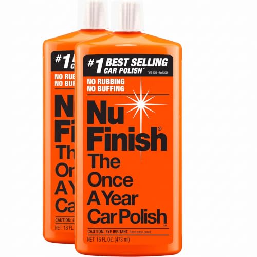 Nu Finish Car Polish, NF-76 Liquid Polish for Cars, Trucks, 16 Fl Oz Each (Pack of 2)
