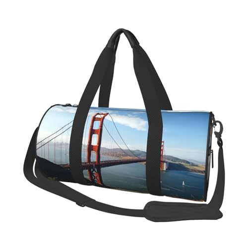 Travel Bag For Women,San Francisco Golden Gate Bridge Print Personal Item Duffle Bags,Weekend Travel Duffel Tote Bag,Travel Sport Gym Bag For Men,Airplane Travel Essentials For Flying