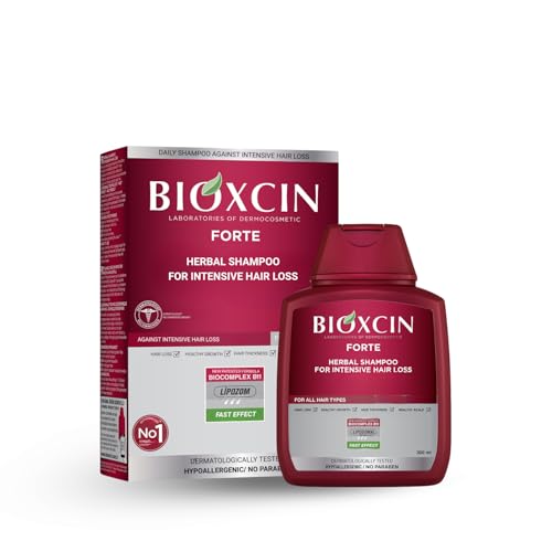 Hair Loss Shampoo Daily Care Treatment for Men &Women, Sensitive Scalp Formula Herbal Shampoo for Hair Growth, Complete Care Thickening & Nourishing Conditioner Intensive Hair Loss 300ml Red