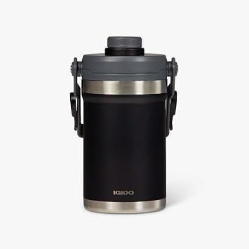 Igloo 1/2 Gallon Stainless Steel Sports Jug Black 00031444