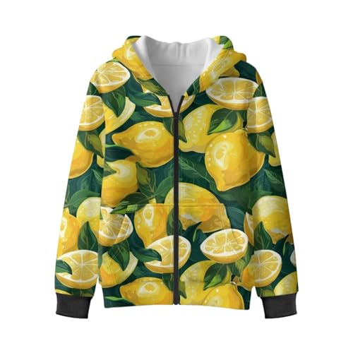 Fruit Print Girls Hoodie Sweatshirt for Kid Full Zip Sports Hoodie Jacket Pullover Top Coat with Pockets3